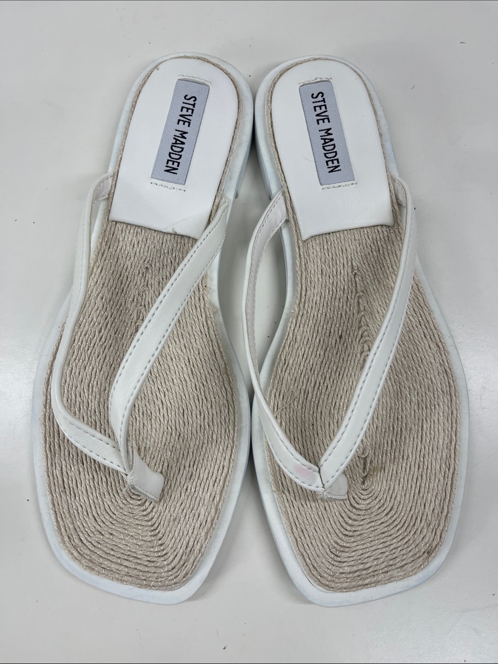Steve Madden Abela Women's Faux Leather Slip On Flip Flop Sandals Size 7.5